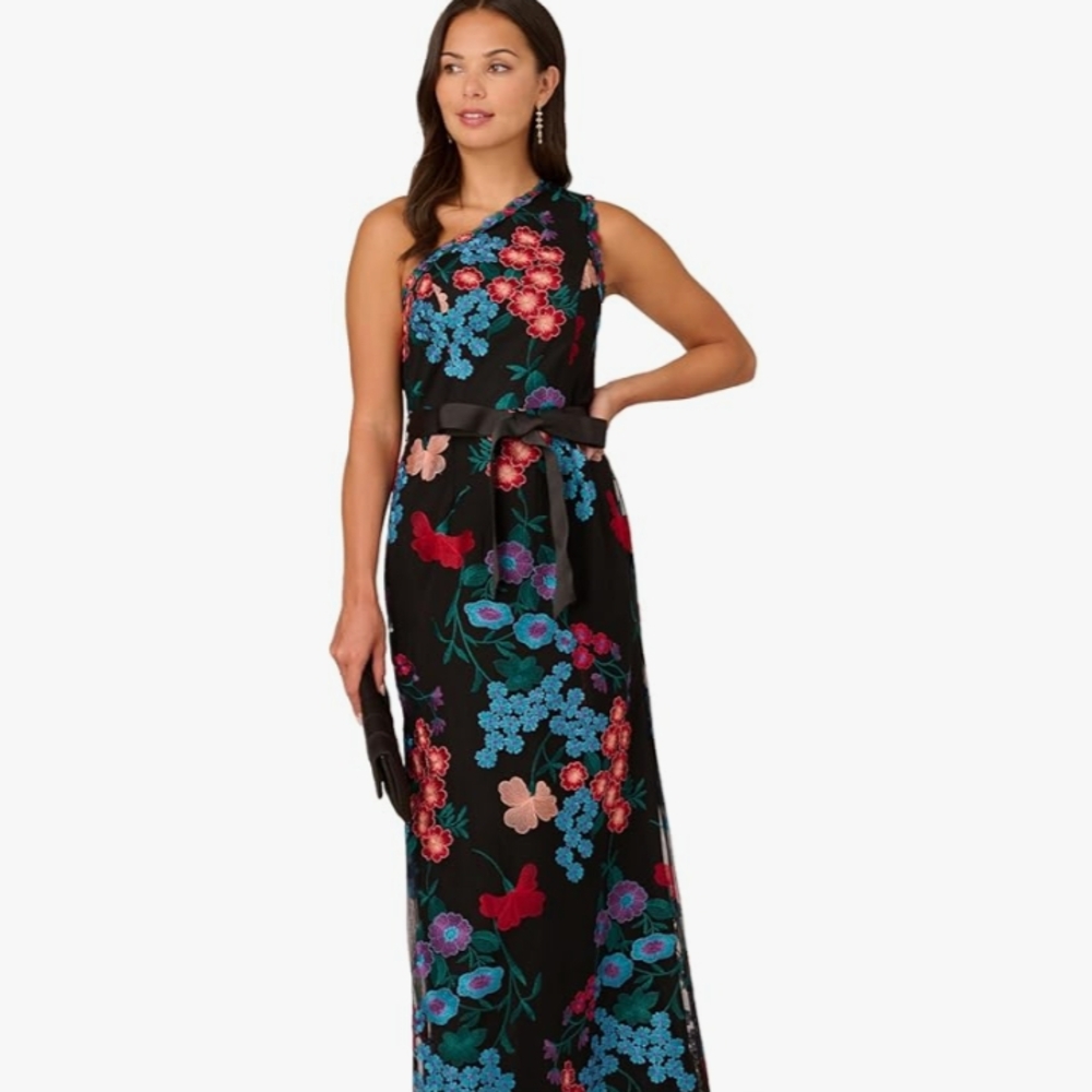 Floral Black Maxi Dress